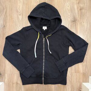 SUNDRY Size 1, Black  Zip Hoodie Heavy Fleece Made in USA celebrity clothes